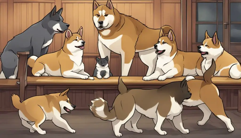 are akitas good with other dogs
